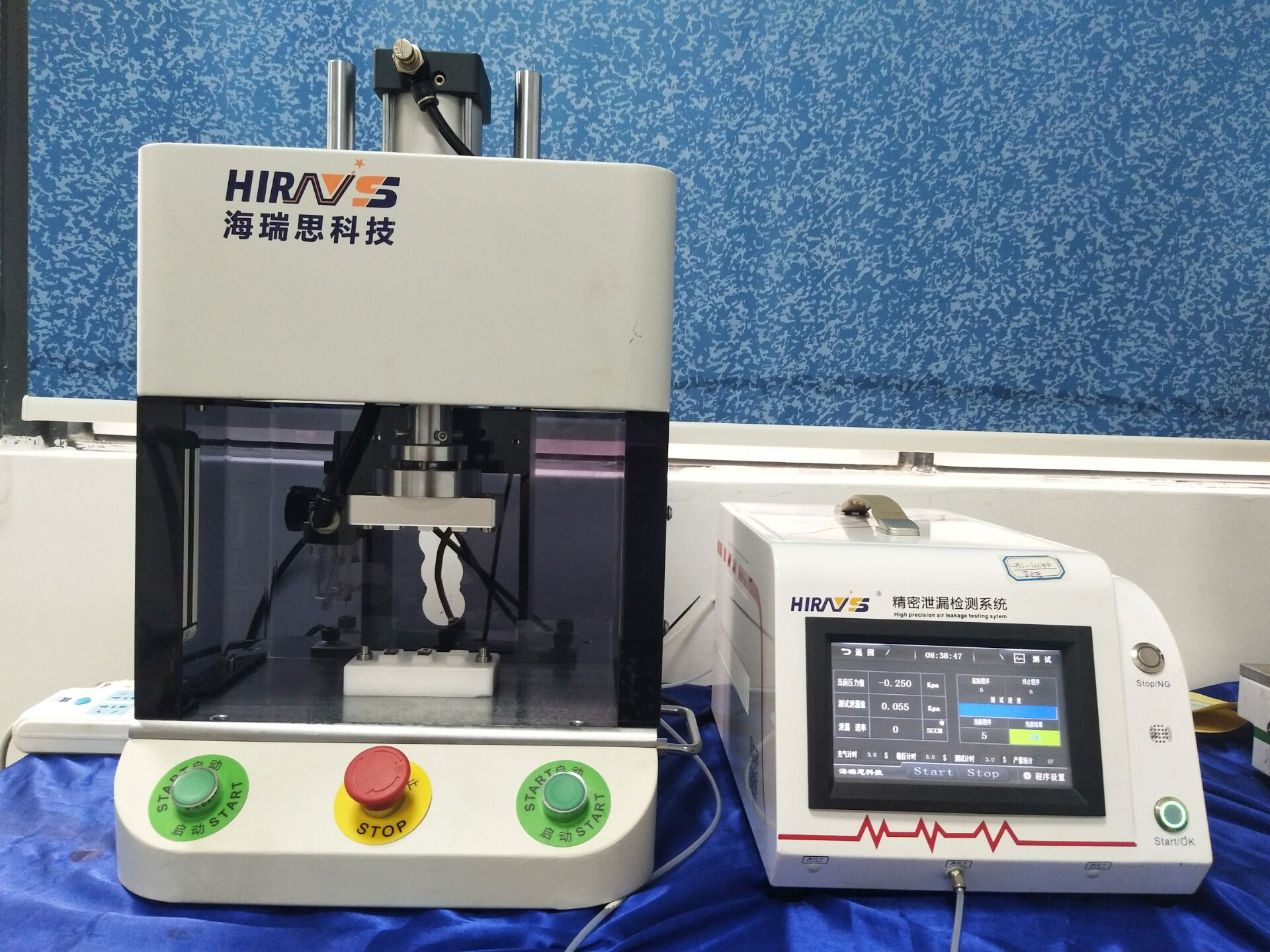 手機(jī)喇叭氣密性檢測(cè)設(shè)備展示-深圳海瑞思科技