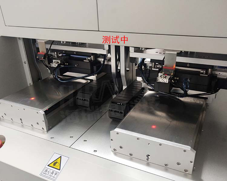 海瑞思HC經(jīng)典系列氣密性測試儀+前放后取工裝測試過程